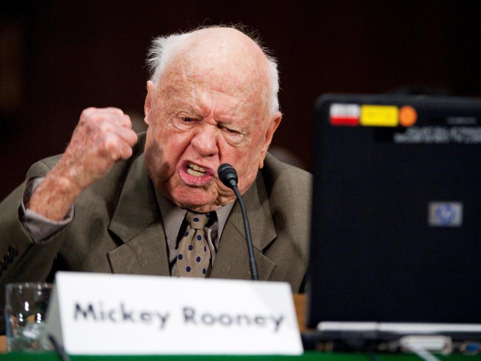 Mickey Rooney testifies before Congress