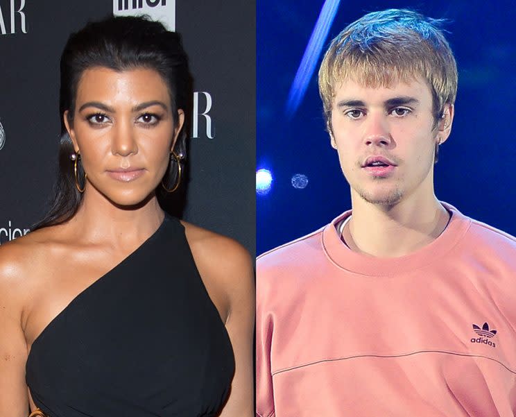 Kourtney Kardashian and Justin Bieber were spotted clubbing together again. (Photo: Getty Images)