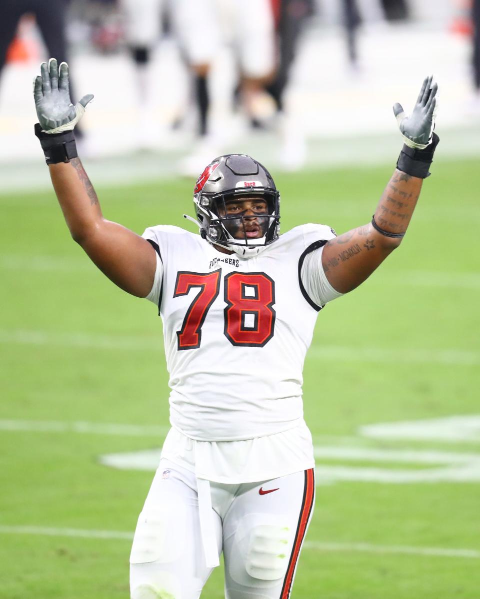 As a rookie in 2020, Tristan Wirfs helped the Tampa Bay Buccaneers win Super Bowl LV. In his second year, 2021, Wirfs was a First-Team All-Pro offensive tackle.
