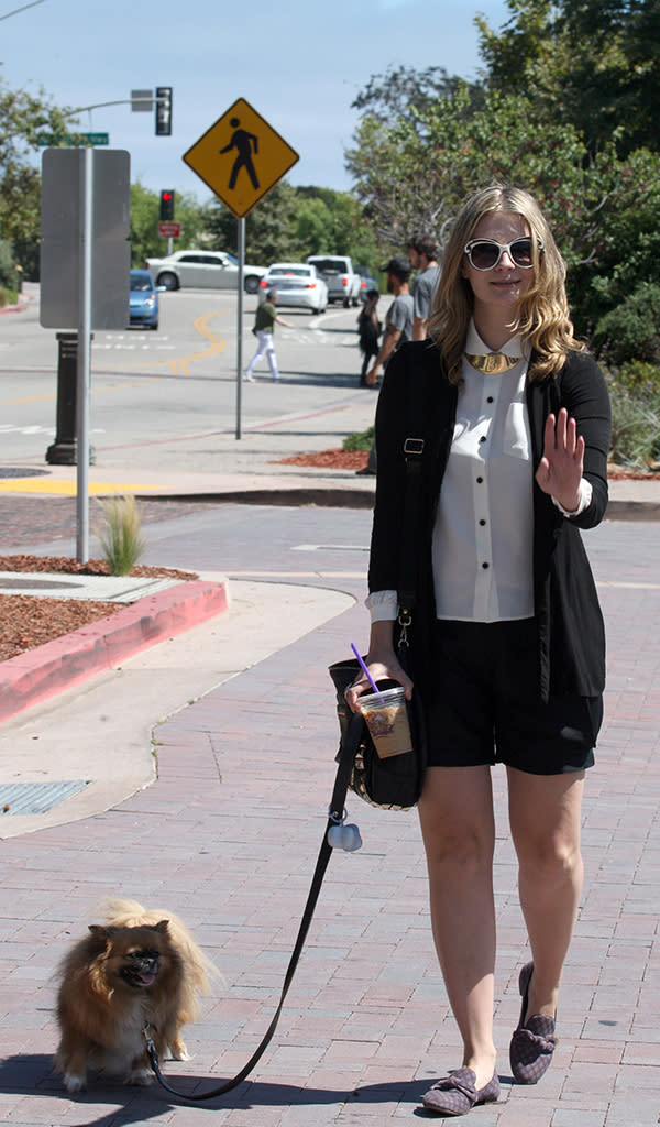 Barton Mischa shopping with her dog  and eating in Malibu, CA