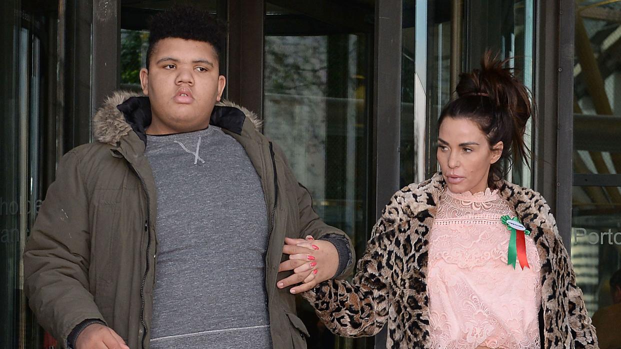 Katie Price and her eldest son Harvey