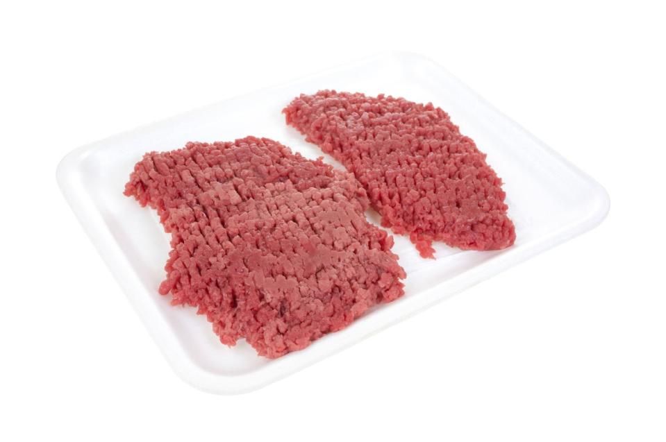 <p>Also called a minute steak, because that’s about how long you want to cook it, cube steak is thinly sliced from the round (or back end) of the steer and then pounded until it’s tender. This leaves the beef with cube-shaped marks, leading to its name and an appearance somewhat resembling ground beef. Typically a top sirloin, cube is great for chicken-fried and Swiss steaks, and can be pan fried, braised or even sautéed. </p>