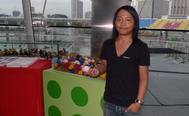 Nicholas Foo is a LEGO certified professional and gets paid for his LEGO artworks. (Yahoo! photo/Fann Sim)