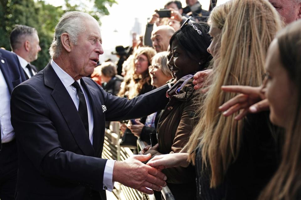 King Charles has appeared countless times to greet the public (Getty)