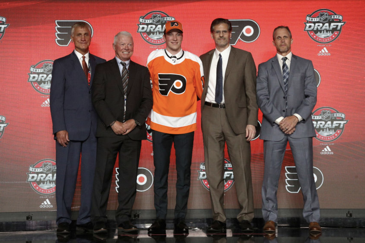 Bobby Clarke of the Philadelphia Flyers looks on against the New News  Photo - Getty Images