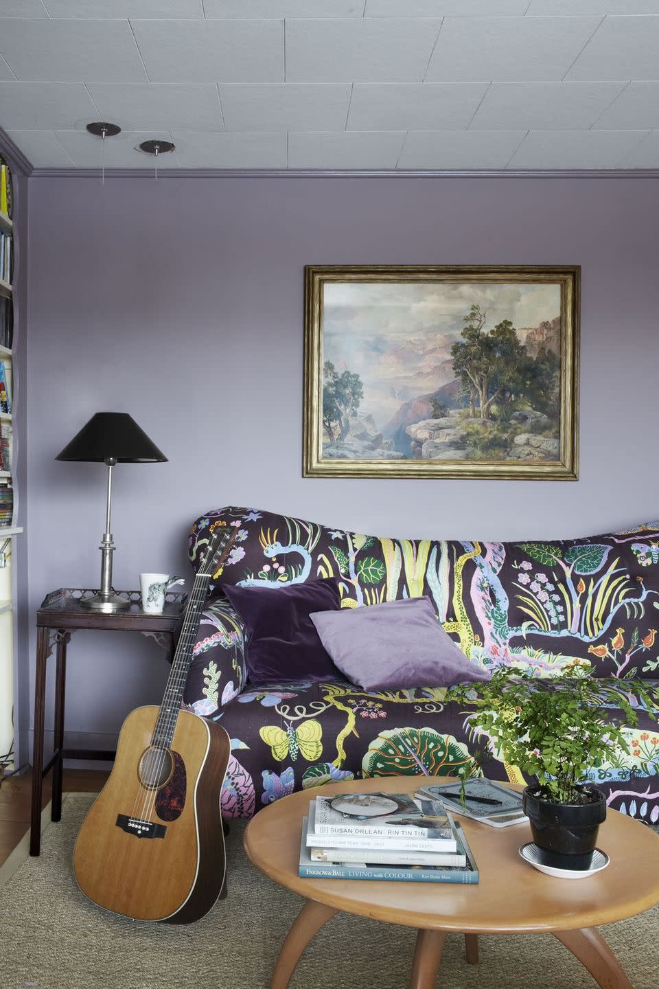 12) Purple Boho Living Room