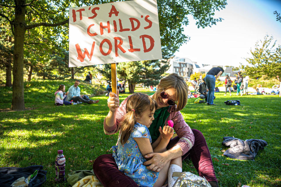 The open letter calls out student climate change protesters for being 'selfish' [Photo: Getty]