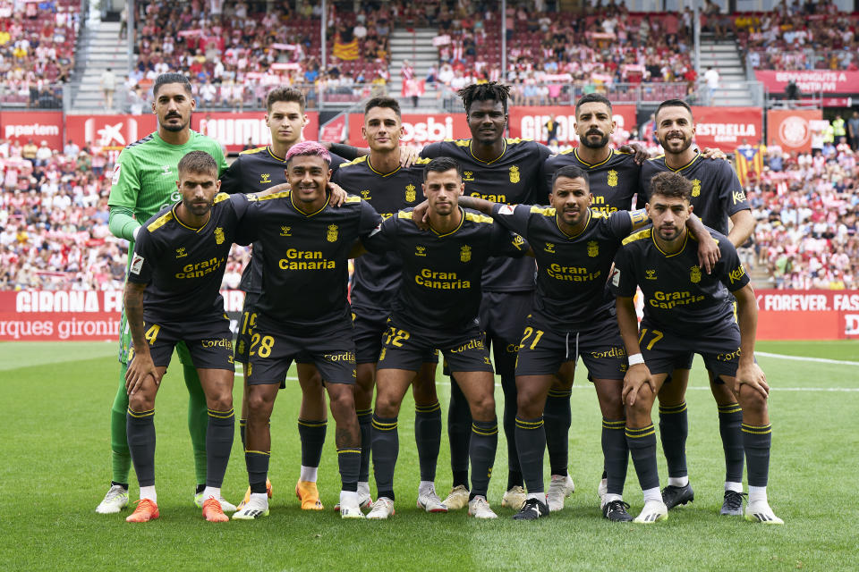 15 Profikicker und zwei Physiotherapeuten des UD Las Palmas (hier beim Auswärtsspiel gegen Girona) verpassten wegen einer Kaffeepause ihren Flieger nach Sevilla. (Bild: Getty Images)