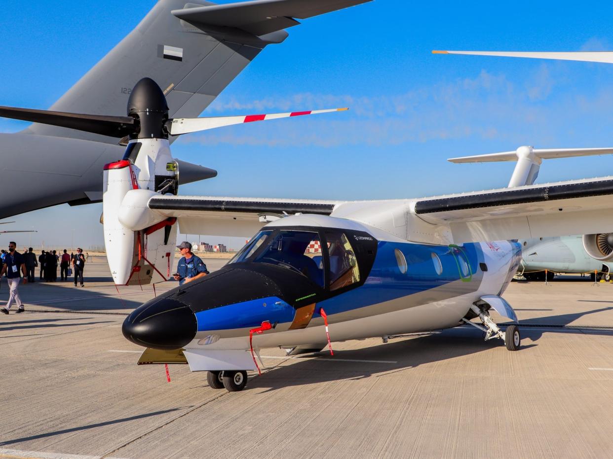 Leonardo AW609 Tiltrotor Dubai Airshow 2021