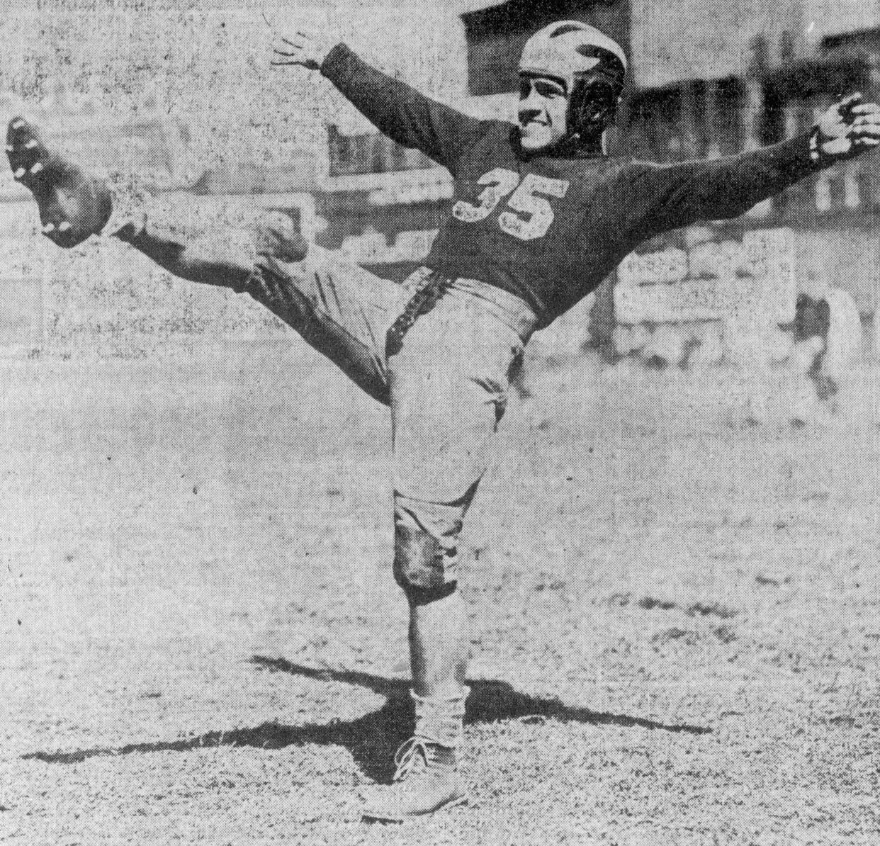 Gil LeFebvre of the Cincinnati Reds football team set an NFL record that stood for 61 years when he returned a punt 98 yards for a touchdown in a 1933 game against the Brooklyn Dodgers at Redland Field.