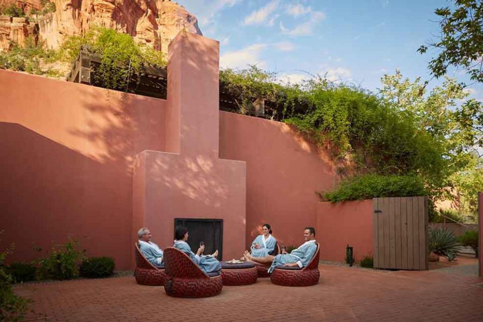 <p><a rel="nofollow noopener" href="https://www.tripadvisor.com/Hotel_Review-g31352-d1902128-Reviews-Mii_amo_a_destination_spa-Sedona_Arizona.html" target="_blank" data-ylk="slk:READ REVIEWS;elm:context_link;itc:0;sec:content-canvas" class="link ">READ REVIEWS</a> <em>Mii Amo<br></em><br><a rel="nofollow noopener" href="https://www.tripadvisor.com/Hotel_Review-g31352-d74253-Reviews-Enchantment_Resort-Sedona_Arizona.html" target="_blank" data-ylk="slk:READ REVIEWS;elm:context_link;itc:0;sec:content-canvas" class="link ">READ REVIEWS</a> <em>Enchantment Resort</em><br><br></p><p>Sedona, with its crimson buttes set against bright blue skies (a backdrop for the most breathtaking of sunsets), is as magical as it sounds. Visitors flock for the art and hiking, but it’s a spa city at heart, and ideal for a respite-seeking getaway. Hike the Oak Creek Canyon and Chimney Rock, then retreat to <a rel="nofollow noopener" href="http://www.miiamo.com/" target="_blank" data-ylk="slk:Mii Amo;elm:context_link;itc:0;sec:content-canvas" class="link ">Mii Amo</a>, a destination spa comprised of 16 rose-hued casitas. Indulge in Native American-inspired therapies as well as new-agey but luxurious treatments like a rain dance, Pinon body scrub, and energy clearing. If they’re booked, try its sister hotel, <a rel="nofollow noopener" href="http://www.enchantmentresort.com/" target="_blank" data-ylk="slk:Enchantment Resort.;elm:context_link;itc:0;sec:content-canvas" class="link ">Enchantment Resort.</a> And fret not, the neighboring properties share a spa.</p>