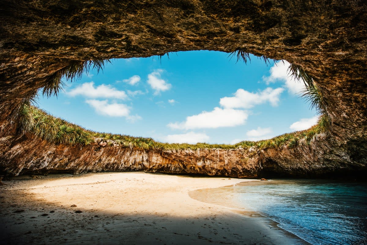 The Hidden Beach is tucked away in Islas Marietas (Getty Images)