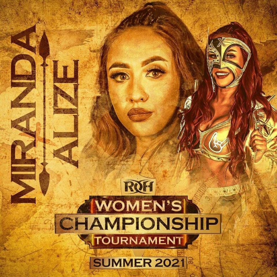 “The Lucha Baddie” Miranda Alize is an integral part of the Ring of Honor Women’s World Title Tournament.