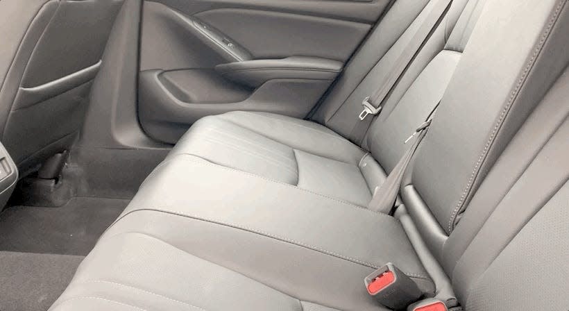 center armrest in the back seat of the 2021 Honda Accord Hybrid