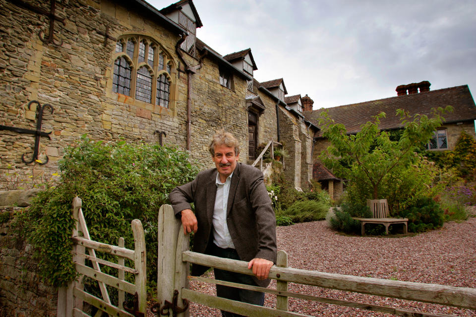 Actor John Challis at his home in Herefordshire.