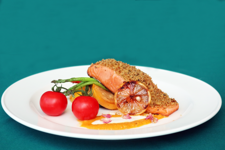 Herb Roasted Ōra King Salmon Landscape