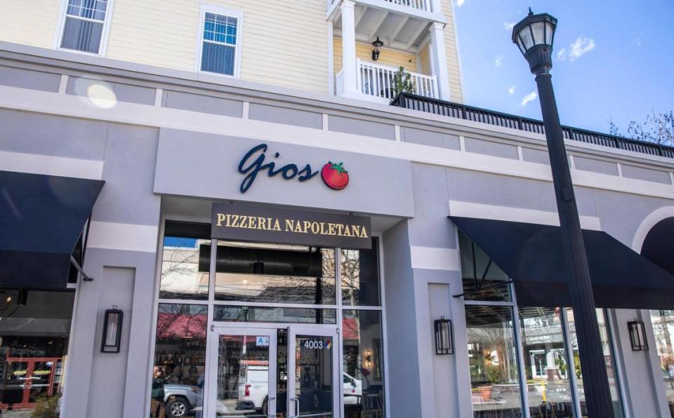 Neapolitan-style pizza is served at Gios Pizzeria Napoletana at The Market Common. Feb. 15, 2024.