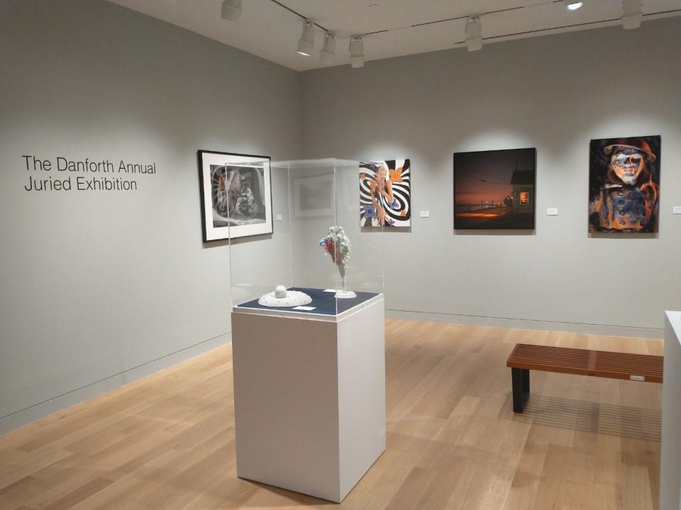 The annual Juried Exhibition is on display at the Danforth  Museum of Art at Framingham State University for the first time since the museum moved to the Jonathan Maynard Building from its former downtown location.