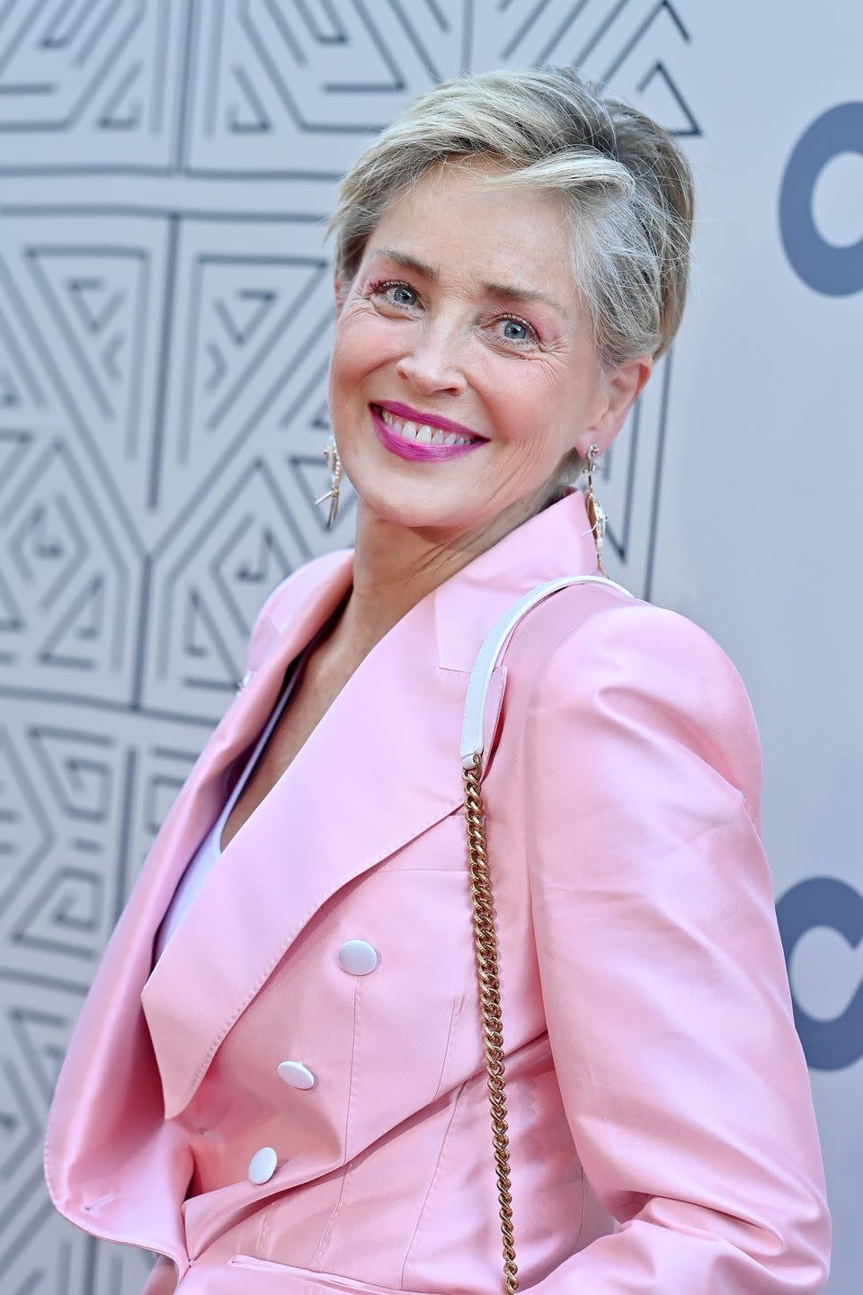 short haircuts for older women sharon stone