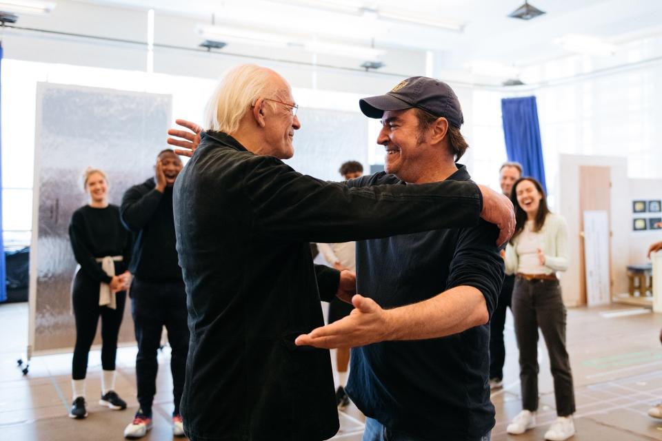 Christopher Lloyd visits Broadway rehearsals for BACK TO THE FUTURE