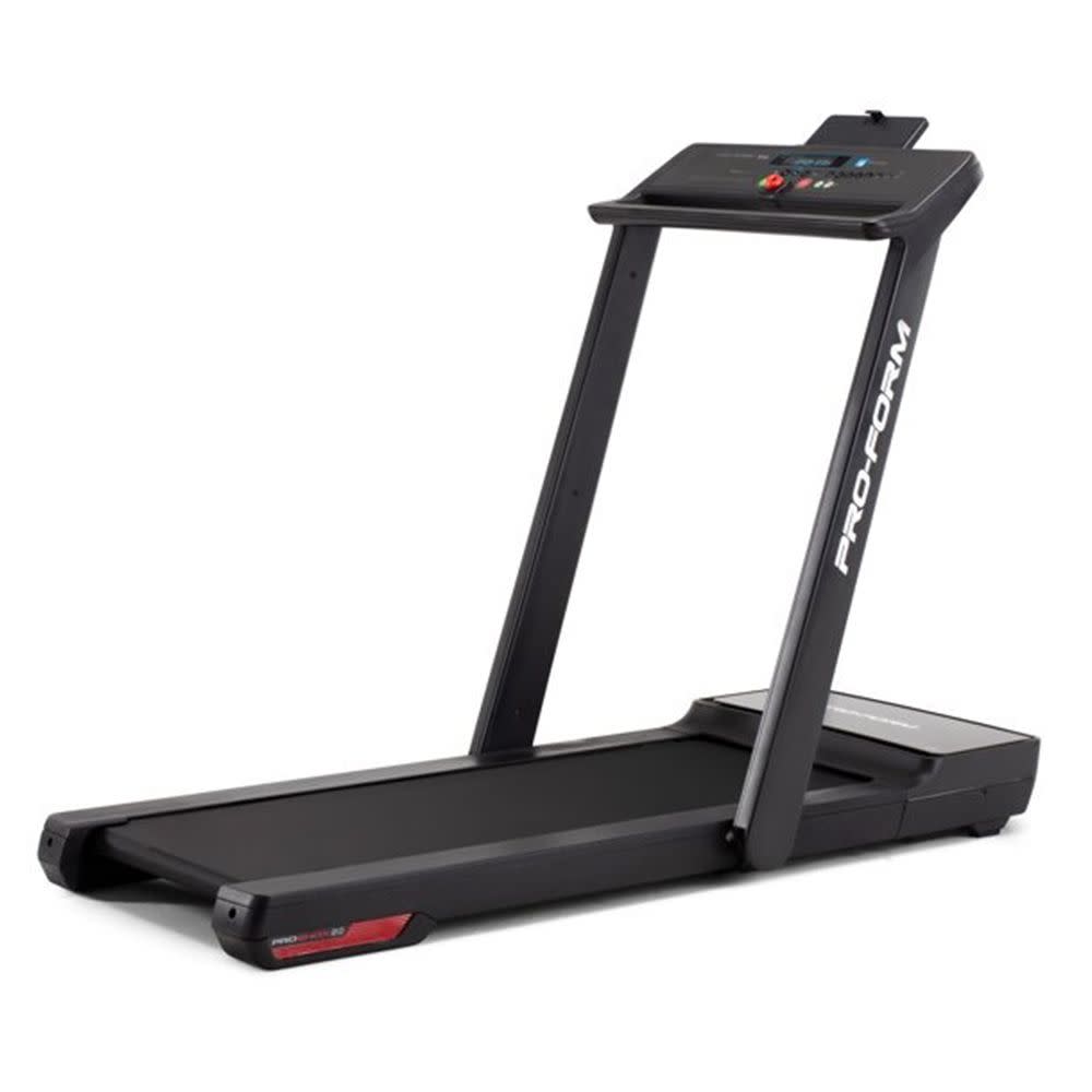 <p><a href="https://go.redirectingat.com?id=74968X1596630&url=https%3A%2F%2Fwww.walmart.com%2Fip%2FProForm-City-L6-Folding-Exercise-Treadmill-with-Automatic-Trainer-Control%2F735784033&sref=https%3A%2F%2Fwww.menshealth.com%2Ffitness%2Fg43856748%2Ftreadmills-walmart-may-2023%2F" rel="nofollow noopener" target="_blank" data-ylk="slk:Shop Now;elm:context_link;itc:0;sec:content-canvas" class="link rapid-noclick-resp">Shop Now</a></p><p>City L6 Folding Exercise Treadmill</p><p>$369.00</p><p>walmart.com</p>