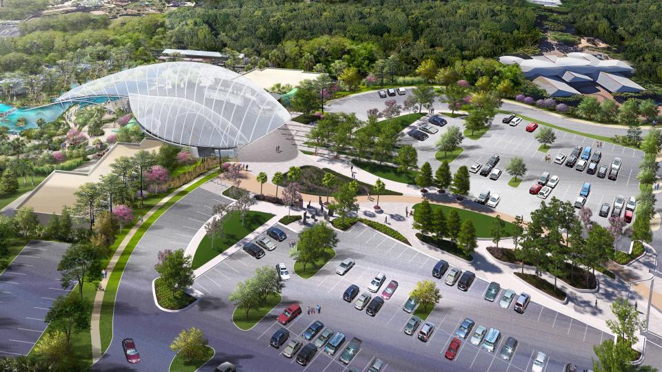 The new entryway into the Jacksonville Zoo and Gardens will lead visitors directly into the heart of the zoo as part of a $50 million Rezoovenation campaign.