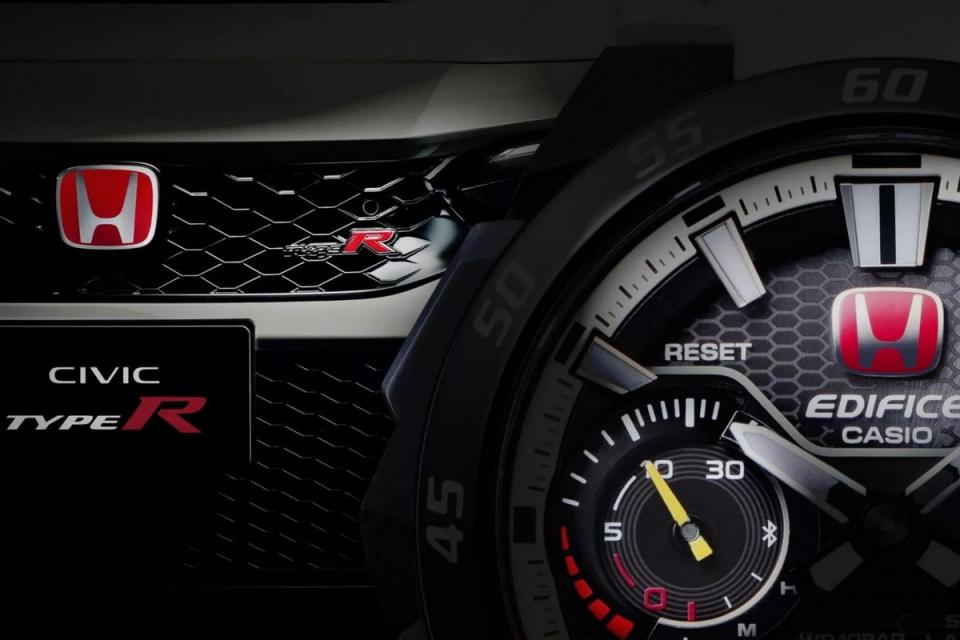 Edifice Honda Type R Edition錶盤設計靈感來自於儀表。