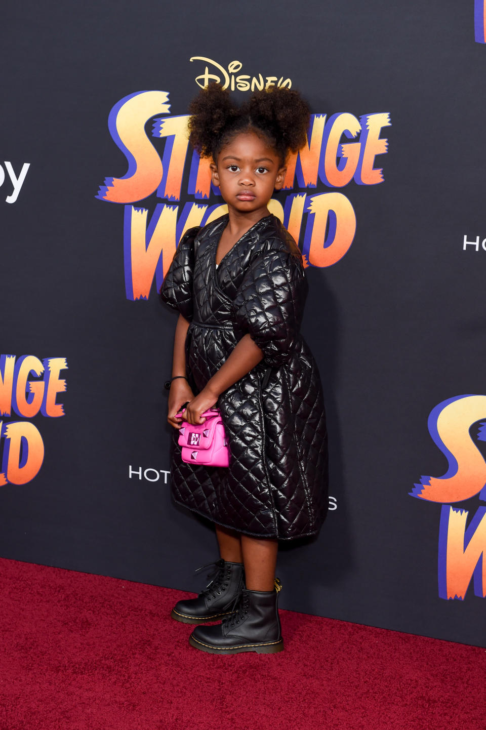 Kaavia James Union Wade at the premiere of Disney's "Strange World" held at the El Capitan Theatre on November 15, 2022 in Los Angeles, California. (Photo by Gilbert Flores/Variety via Getty Images)