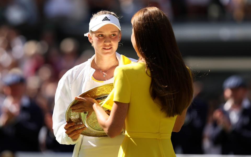 elena rybakina vs ons jabeur live wimbledon 2022 womens final  - GETTY IMAGES