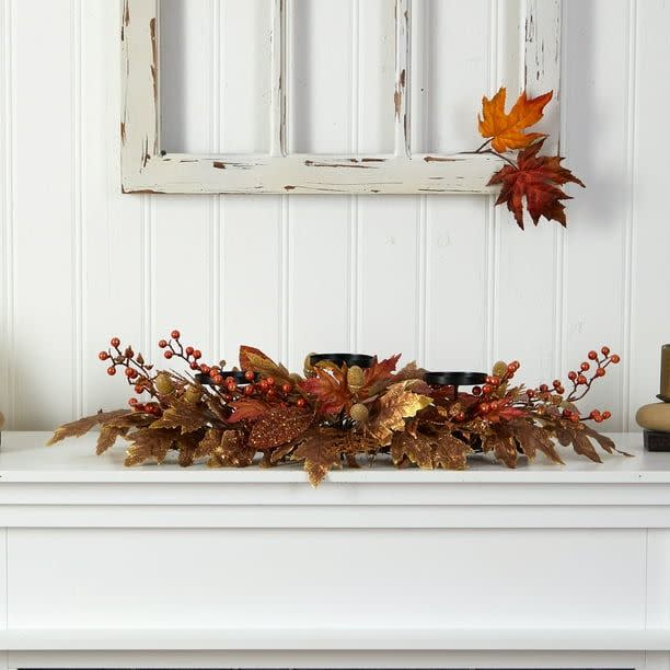 <p><a href="https://go.redirectingat.com?id=74968X1596630&url=https%3A%2F%2Fwww.walmart.com%2Fip%2FNearly-Natural-36-Autumn-Maple-Leaves-and-Berries-Harvest-Artificial-Flower-Candelabrum%2F556673484&sref=https%3A%2F%2Fwww.thepioneerwoman.com%2Fhome-lifestyle%2Fdecorating-ideas%2Fg44734184%2Fwalmart-fall-decorations-2024%2F" rel="nofollow noopener" target="_blank" data-ylk="slk:Shop Now;elm:context_link;itc:0;sec:content-canvas" class="link rapid-noclick-resp">Shop Now</a></p><p>Autumn Harvest Artificial Flower Candelabrum</p><p>walmart.com</p><p>$53.75</p><span class="copyright">Walmart</span>