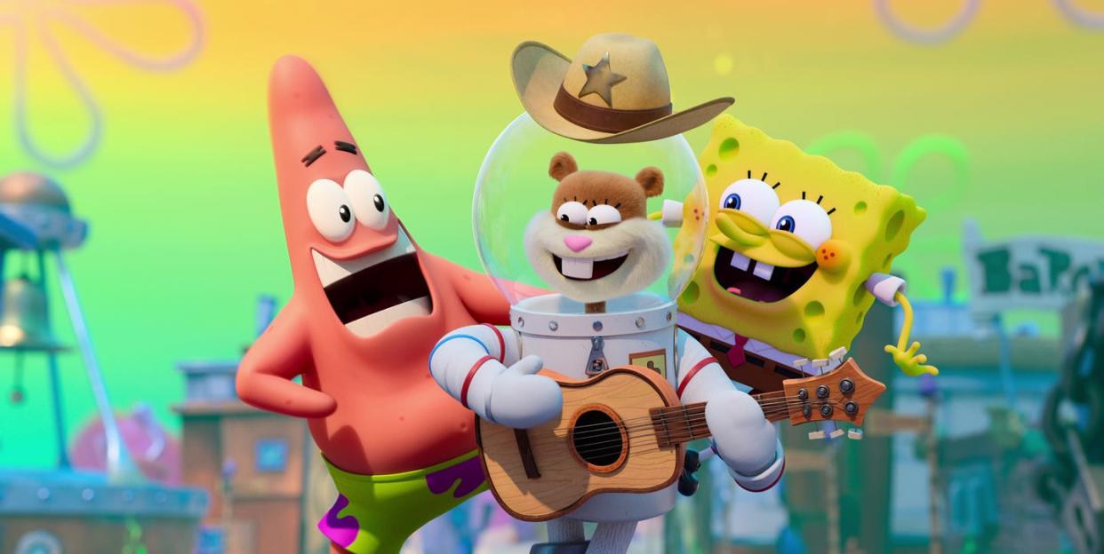 patrick star, sandy cheeks, spongebob squarepants, saving bikini bottom the sandy cheeks movie