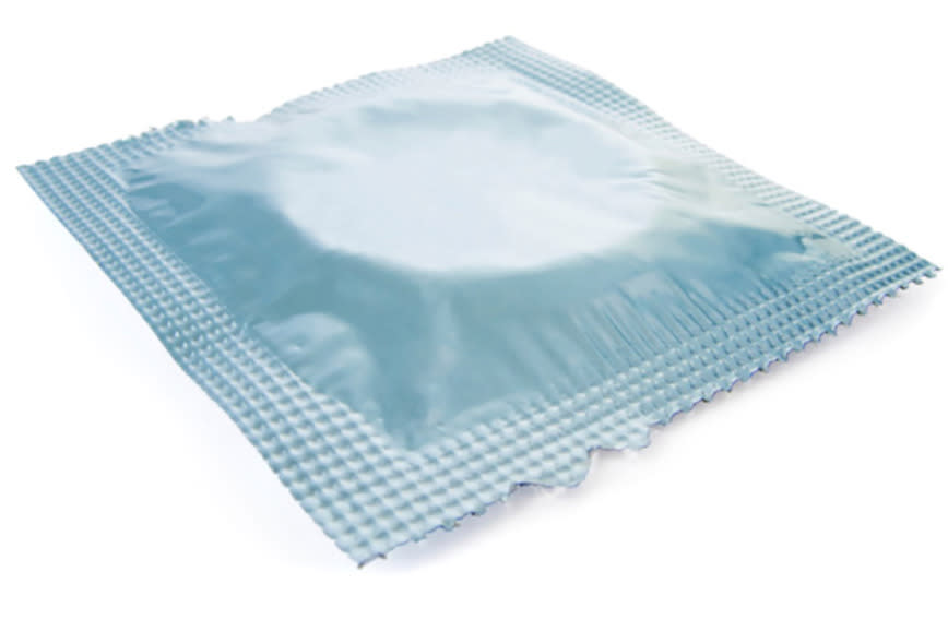 Inside-out condoms