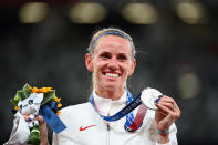 <p>Biography: 28 years old</p> <p>Event: Women's 3000m steeplechase</p> <p>Quote: "I was prepared to have to take it early and make it a hard race. It's really difficult to put yourself out there like that and I definitely had some fear to overcome but I knew I'd walk away with no regrets if I really laid it all out there."</p>