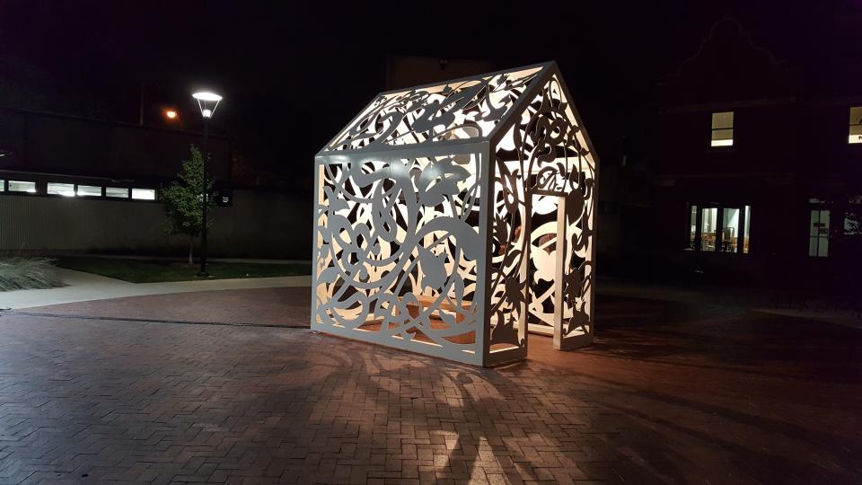 "This is Not a Refuge," created by Anila Quayyum Agha, will come to Fairbanks Park at Newfields.