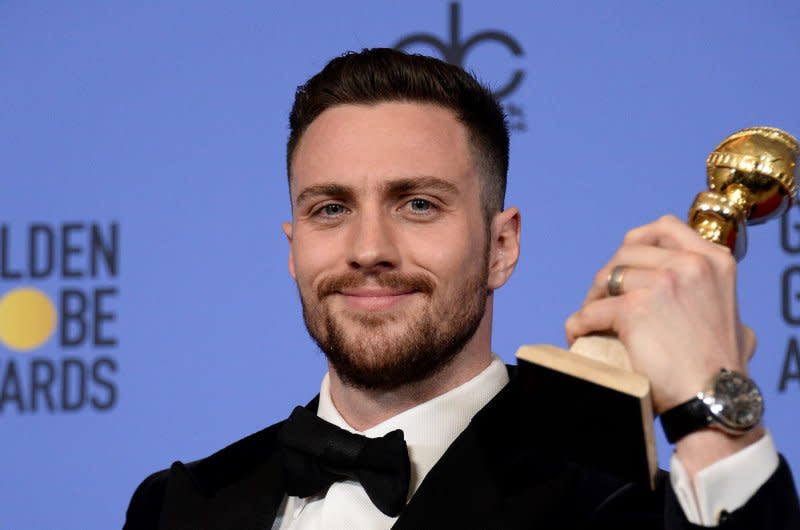 Aaron Taylor-Johnson attends the Golden Globe Awards in 2017. File Photo by Jim Ruymen/UPI