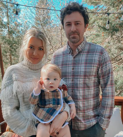 <p>Stassi Schroeder Instagram</p> Stassi Schroeder, Beau Clark and their daughter Hartford posing together