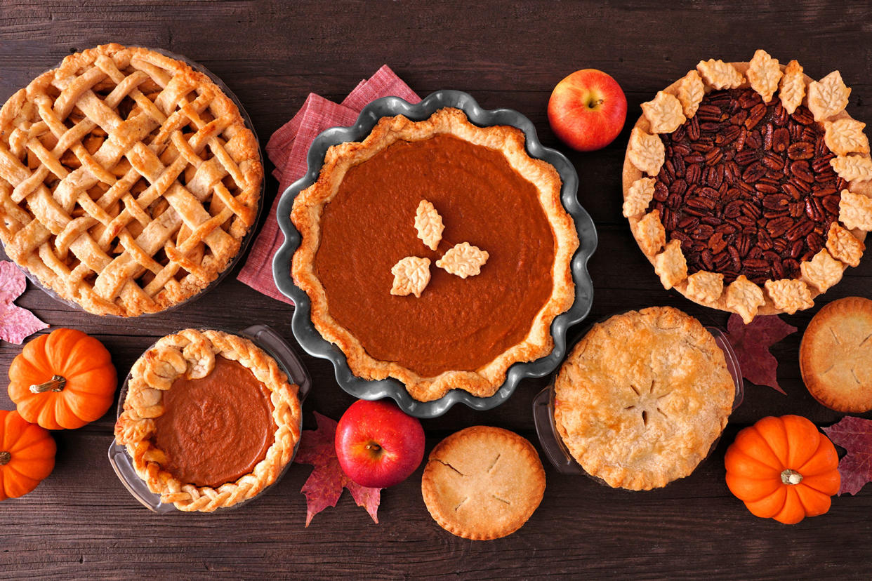 Assortment of homemade fall pies Getty Images/jenifoto