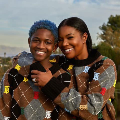 Gabrielle Union-Wade/Instagram Zaya (left) poses with Gabrielle Union.