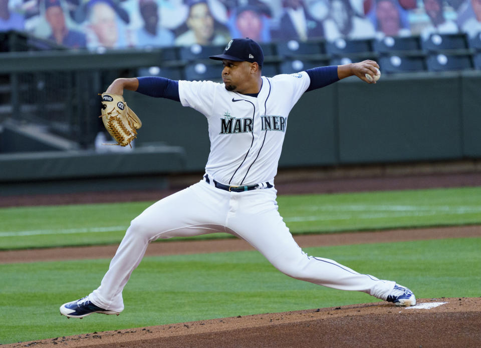 Justus Sheffield #33 of the Seattle Mariners 