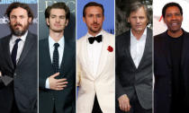 Best actor Oscar nominees for the 89th annual awards (L-R) Casey Affleck, Andrew Garfield, Ryan Gosling, Viggo Mortensen and Denzel Washington are seen in a combination of file photos. REUTERS/Staff/File Photos