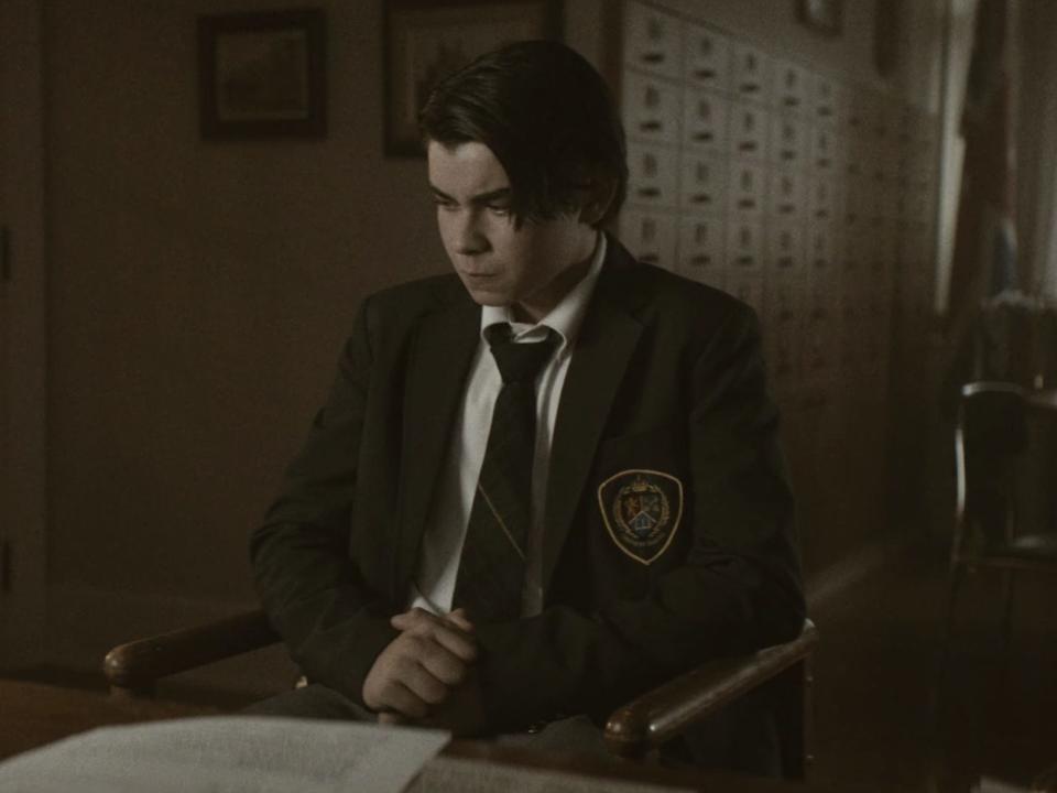 Josh Zaharia as teen Butcher in season three, episode seven of "The Boys."