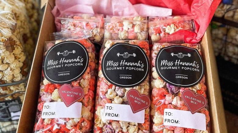 Box of Miss Hannah's Gourmet Popcorn