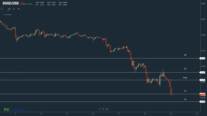 DOGEUSD 130622 Hourly Chart