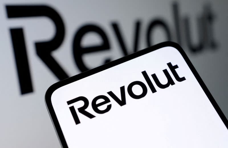 FILE PHOTO: Illustration shows Revolut logo