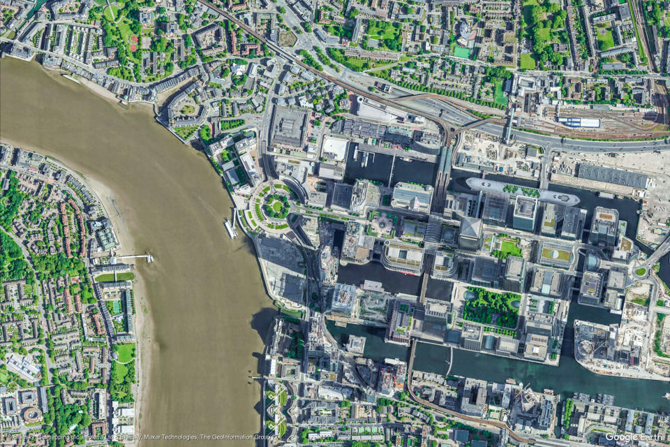 A Google Earth View of Greater London, United Kingdom. (Google Earth View)