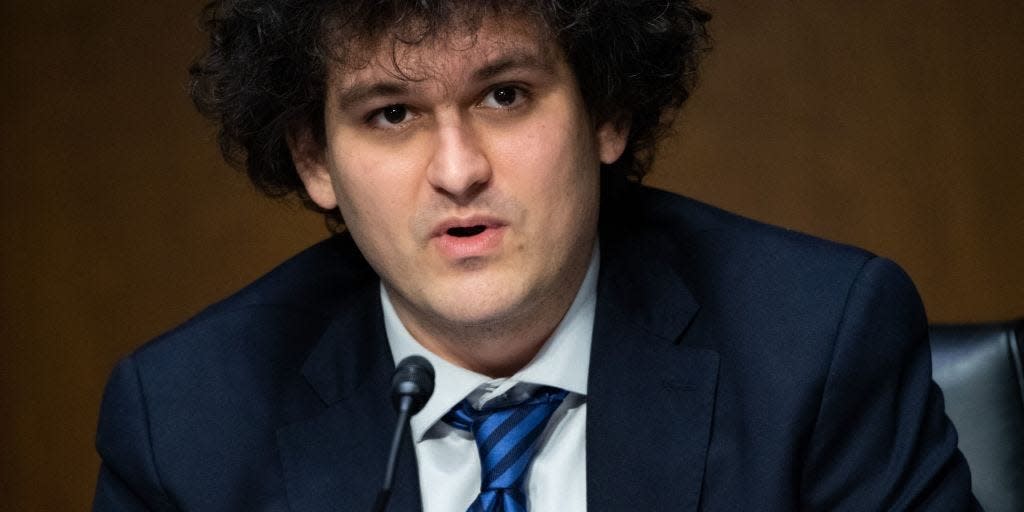 Samuel Bankman-Fried, founder and CEO of FTX, testifies during a Senate Committee on Agriculture, Nutrition and Forestry hearing about "Examining Digital Assets: Risks, Regulation, and Innovation," on Capitol Hill in Washington, DC, on February 9, 2022