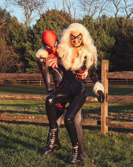 <p>The model was Felicia Hardy the Black Cat to beau Zayn Malik’s Spider-Man. “Spidey’s girl,” she wrote. Looks like it! (Photo: <a rel="nofollow noopener" href="https://www.instagram.com/p/Ba7hiCCA_Qg/?hl=en&taken-by=gigihadid" target="_blank" data-ylk="slk:Gigi Hadid via Instagram;elm:context_link;itc:0;sec:content-canvas" class="link ">Gigi Hadid via Instagram</a>) </p>