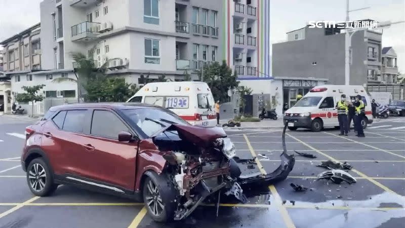 台東5日下午4時許發生一起2車對撞車禍意外。