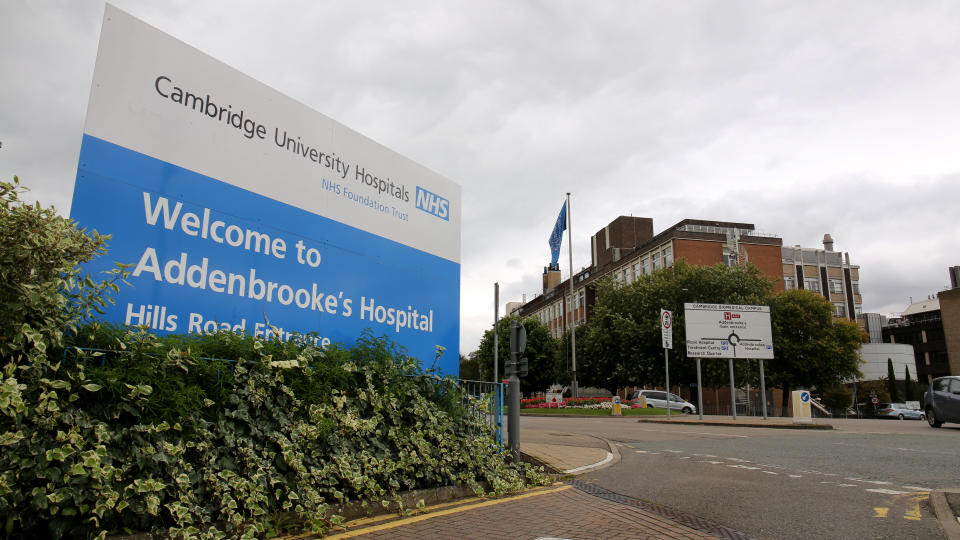 General view of Addenbrooke's University Hospital in Cambridge.