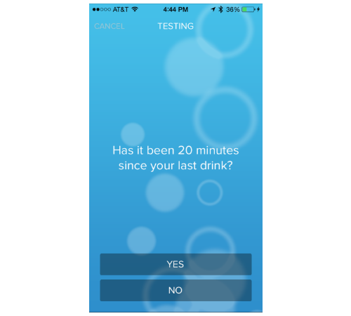 Breathometer app screenshot